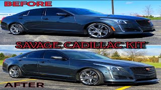 Cadillac CTS full body kit install