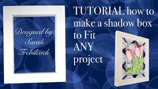 🖼 TUTORIAL Make a shadow box picture frame to fit ANY projects Kinusaiga Mixed media Canvas art #diy