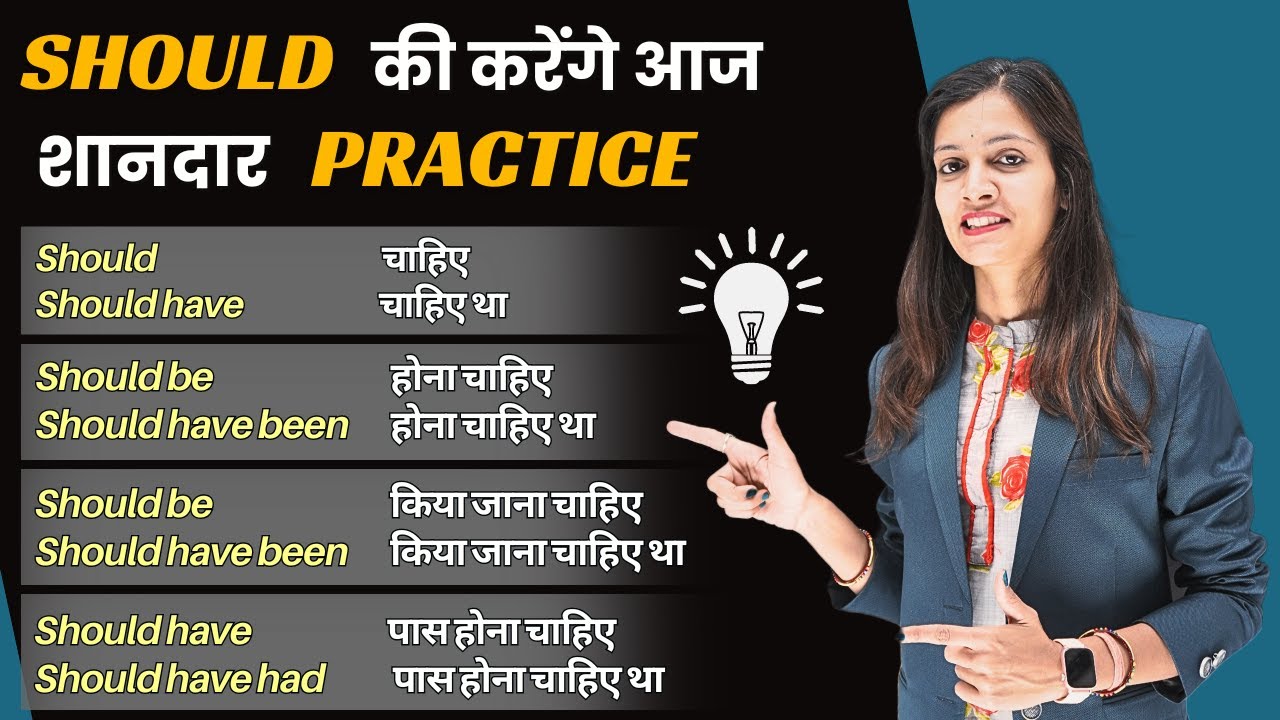 Should पर करे PhD | Should in Detail with Examples | English Speaking Practice