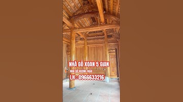 Mẫu nhà gỗ xoan ta 5 gian 24 cột #nhago #nhago5gian #nhagohuongngai