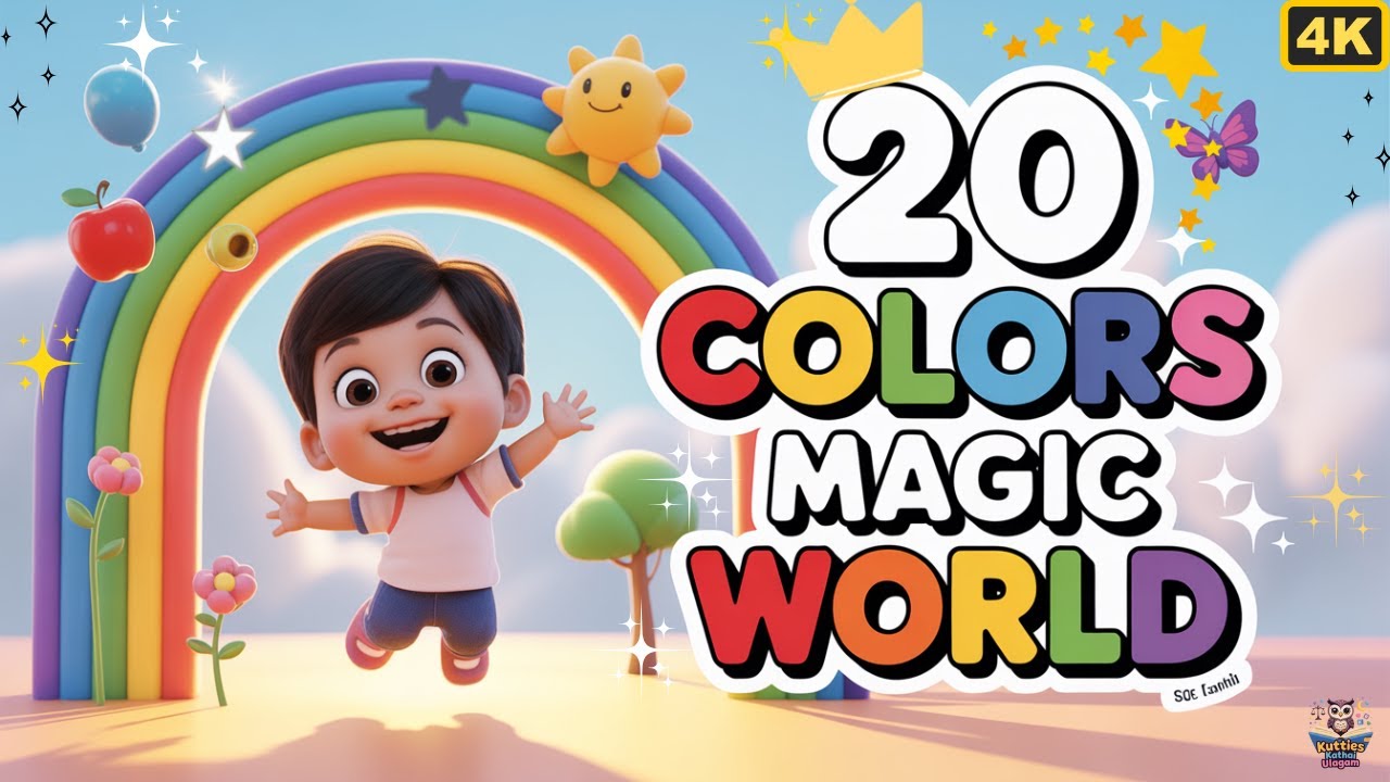 20 Colors Magic World | Kids Learning Tamil Song | Learn Colors for ...