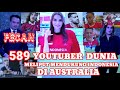 589 YOUTUBER DUNIA BERBONDONG BONDONG DUKUNG TIMNAS  INDONESIA DI AUSTRALIA MREKA DARI PENJURU DUNIA