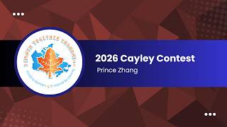 2026 Cayley Contest | 1-10