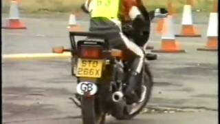 How to ride a motorcycle slowly, slow speed control.