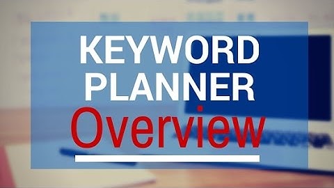 Keyword Research Using Google Keyword Planner