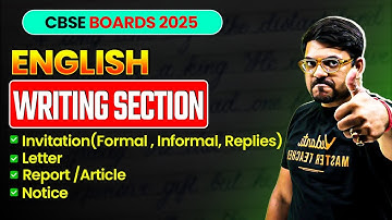 Class 12th English: Writing Section ALL FORMATS Explained!🔥| CBSE Boards 2025 | Harsh Sir
