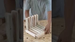 Amazing Woodworking Fix-Wall Folding Chair #shorts #woodworking #trending #amazing