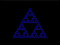 Sierpiński triangle - Infinite zoom