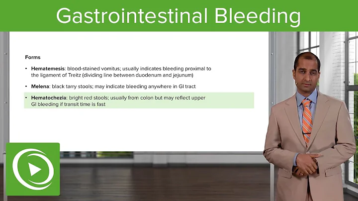 Gastrointestinal Bleeding: Forms – Gastrointestinal Pathology | Lecturio - DayDayNews