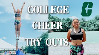 GRWM | I TRIED OUT FOR MY COLLEGE CHEERLEADING TEAM |  UNC CHARLOTTE