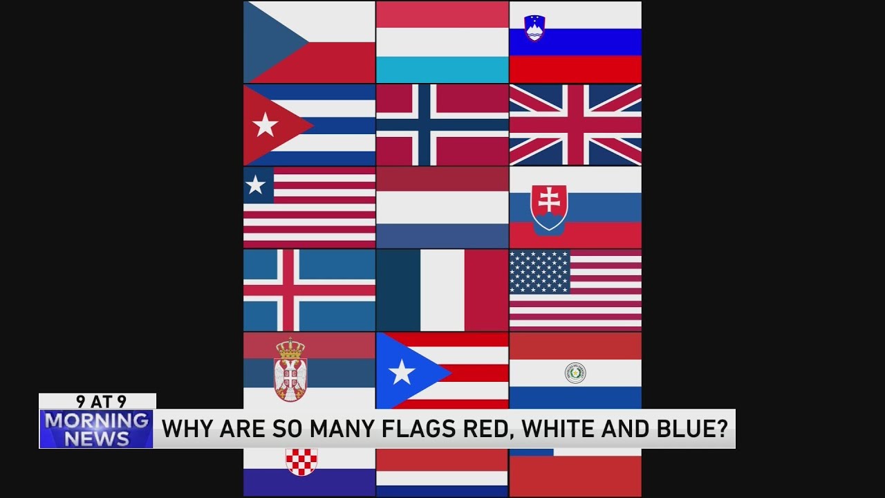 Red white and blue flags of the world discount