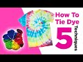 How to tiedye at home like a pro  try these 5 easy techniques