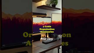 4 cheap and easy ways to improve desk cable management! #deskaccessories #desksetup #ikeadesk