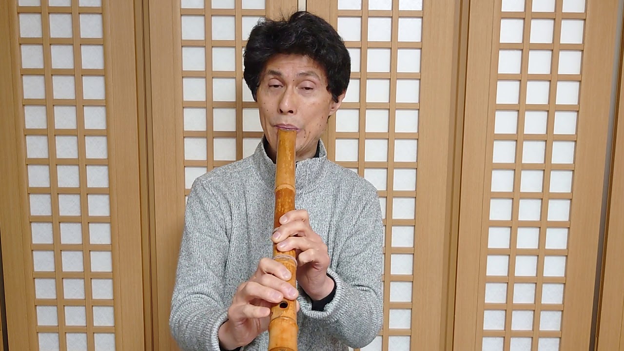 上を向いて歩こう 一人で楽しむ尺八！坂田梁山 No.1 - YouTube