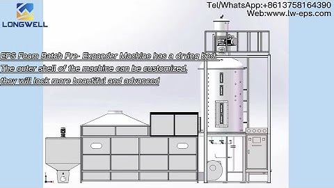EPS Foam Batch Pre Expander Machine with drying bed