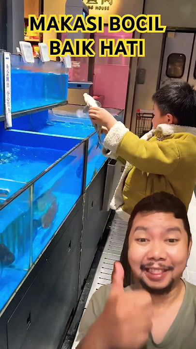 MAKASI BOCIL BAIK HATI MENOLONG IKAN!!!? #lucu #comedy #shortsfeed #aquarium