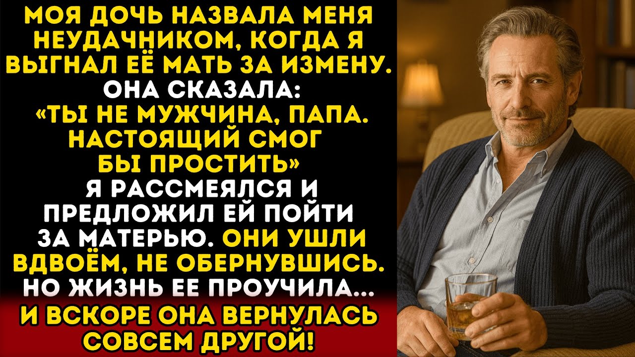 Моя дочь назвала меня неудачником, когда я выгнал её мать за измену. и тогда я…