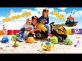Детские клипы - Бьянка, Карл и Маша Капуки. Песенка для детей про трактор