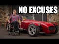 INSPIRING Wheelchair User and His MANUAL Donkervoort Track Car! / Nürburgring