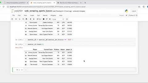 NFL Web Scraping for Fantasy Part II