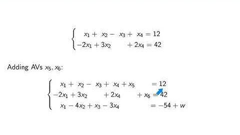 V3-21. Linear Programming. Artificial variables. Example AV2.