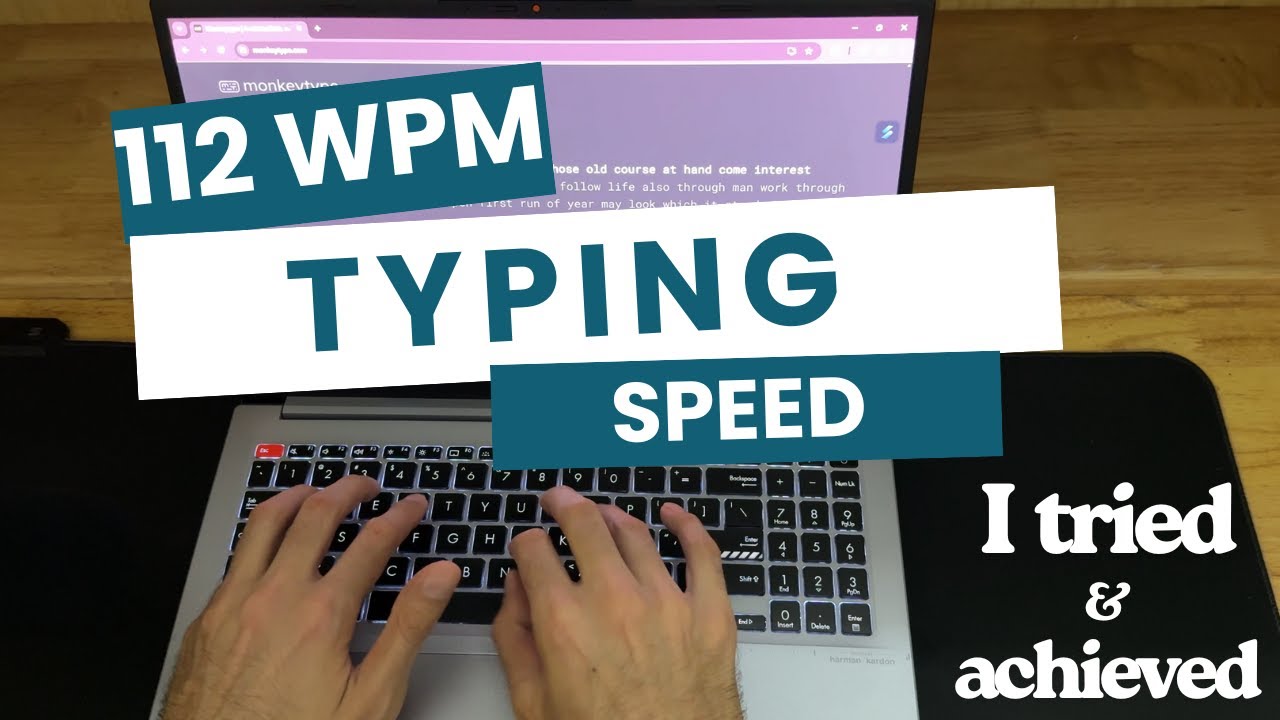 112 wpm typing speed - typing test - YouTube