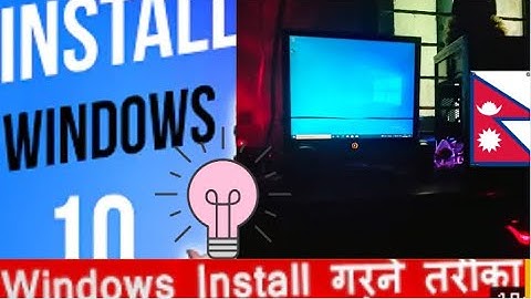 How to Install Windows 10 From USB Flash Driver! (Complete Tutorial)|| In Nepali#Aashish-tech