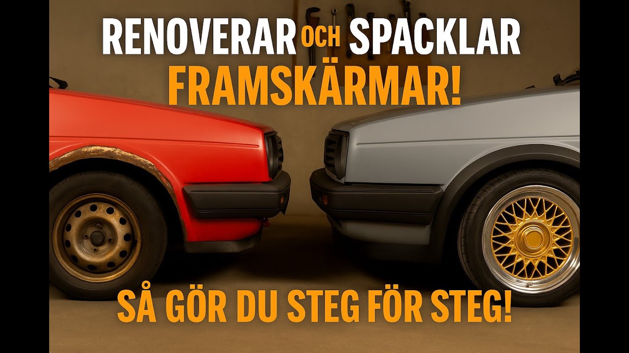 GOLFMK2 TDI DEL 1: Byter rostig skärmkant & spacklar – så gör du!