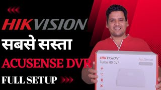 Hikvision Smart DVR Full setup | Full Fuction Explained | AcuSense Features | Line crossing