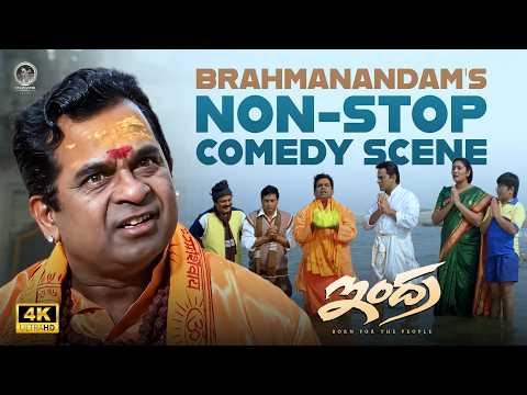 Brahmanandam’s Non-Stop Comedy Scene 😂🔥 | Indra Movie | Chiranjeevi | Vyjayanthi Movies