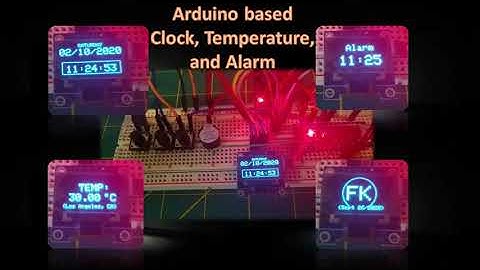 OLED Clock, Temperature, and Alarm