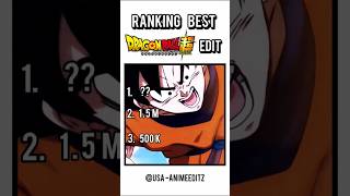 RANKING BEST DRAGONBALL EDIT|#anime #animeedit #amv #viral #edit