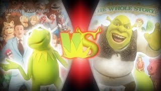 Kermit Vs Shrek The Muppetsshrek - Bonus Vs Trailers