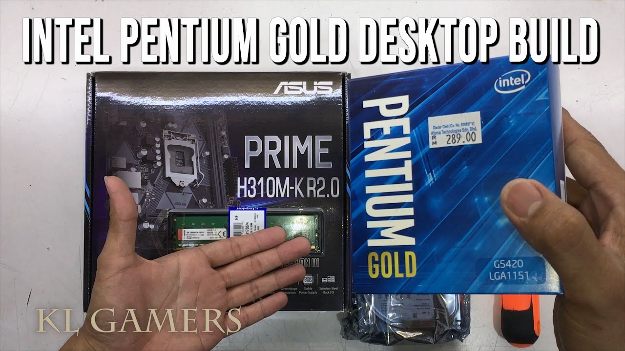 intel PENTIUM GOLD G5420 ASUS PRIME H310M-K R2.0 4GB DDR4 RAM AVF 560 Budget PC Build