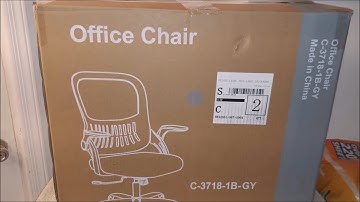 Unboxing and Assembly of the Sweetcrispy Office Computer Desk Chair from Amazon