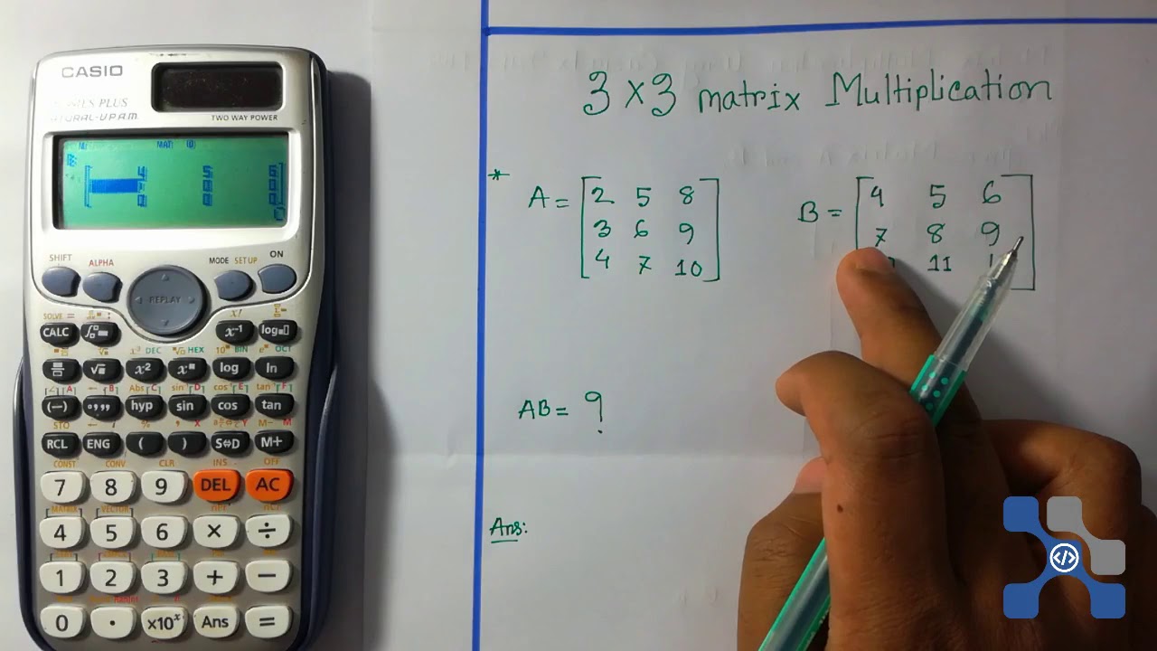 3-3-matrix-multiplication-using-calculator-casio-fx-991es-plus-youtube