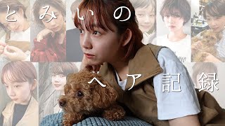これまでのヘアスタイルを振り返ってみます！【とみいのヘア記録】tomii's hair history