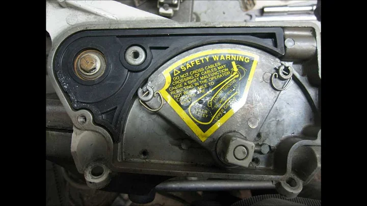 OMC 400 800 Outdrive Shift Cable Removal