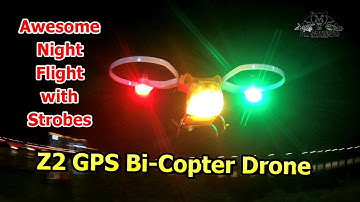 Bi copter GPS Dual Rotor Drone Dual Copter Night Flight