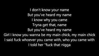 Kid Ink ft. Chris Brown - Main Chick [LYRICS) chords