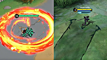 JUMP ASSEMBLE & MOBILE LEGENDS COMPARISON l TANJIRO KAMADO VS BENEDETTA