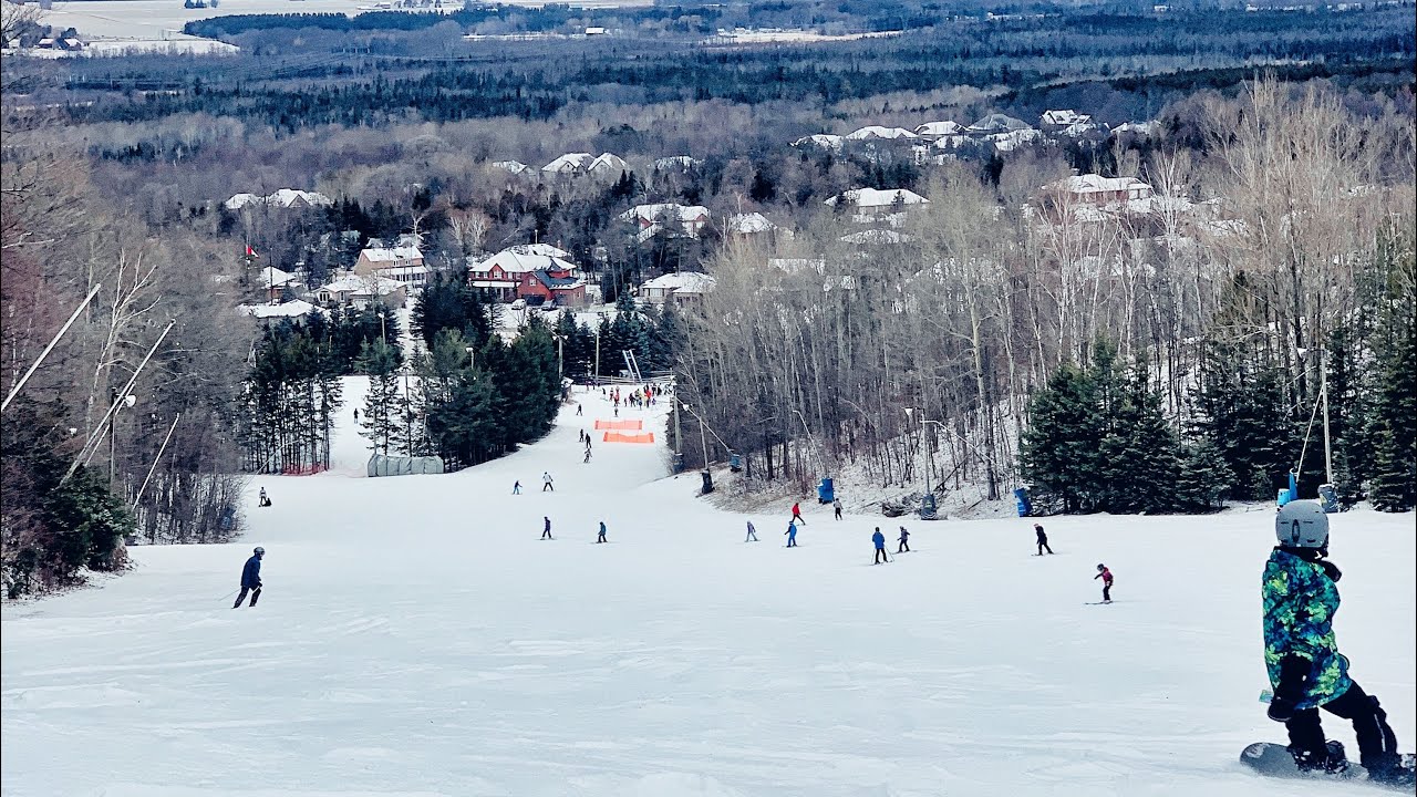 Night Snowboarding at Snow Valley Resort, Barrie, Ontario — January