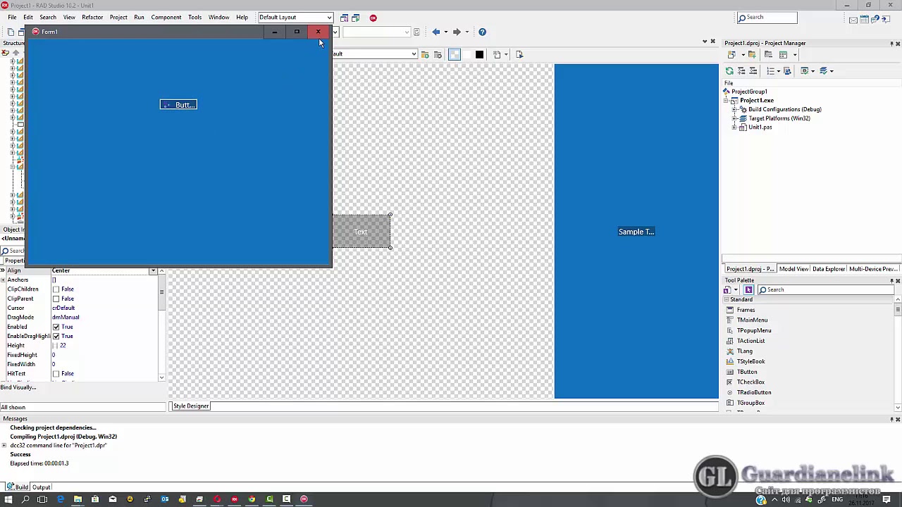 Rad Studio Text Box Tutorial Делаем свой стиль Button в Rad Studio 10.2.1 - YouTube