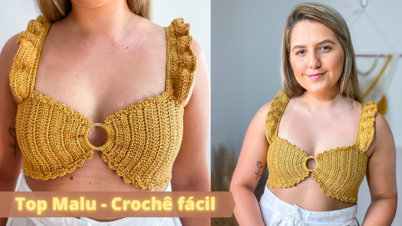 Top Malu - Crochê fácil