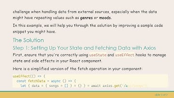 How to Fetch Data with React Hooks and Axios: Creating a Dropdown Without Duplicates