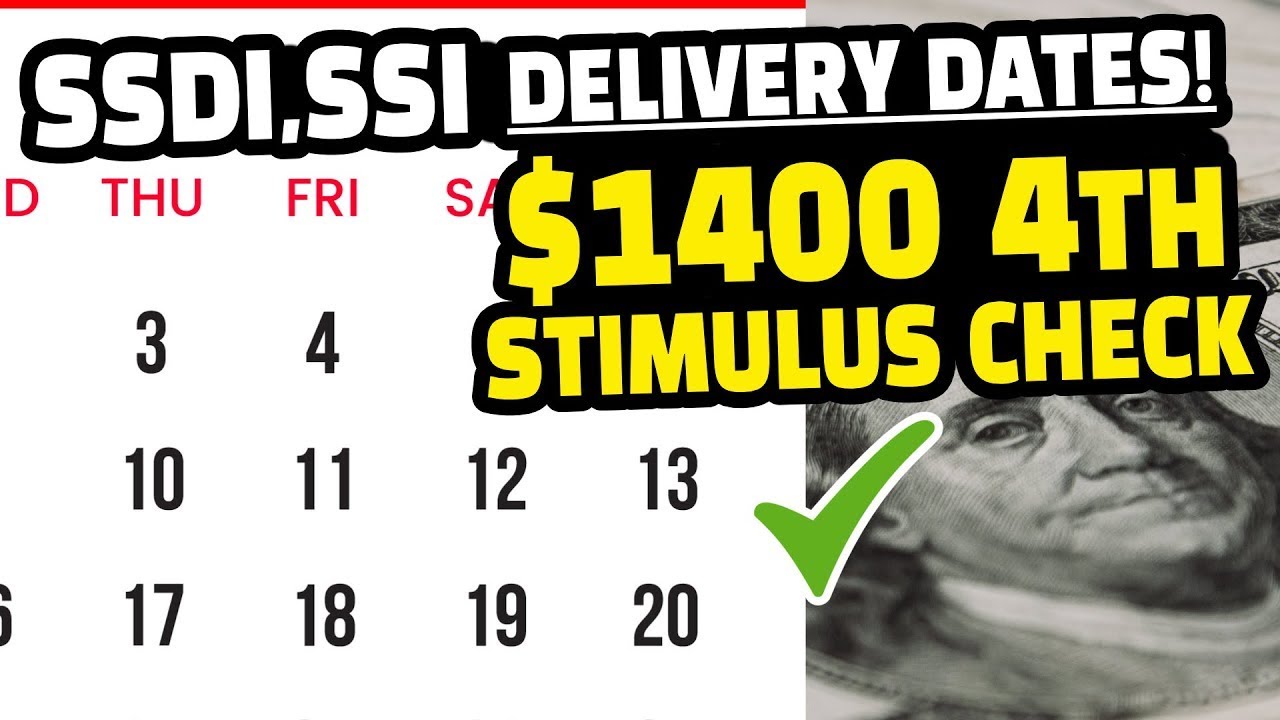 💰4th Stimulus Check Update 🥳$1400 Expected Dates 📅 For Social Security ...