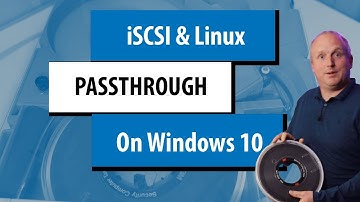 iSCSI passthrough SCSI devices using Linux to connect to Win 10
