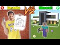 DESENHO VS MINECRAFT - O MELHOR DESENHO GANHA !!