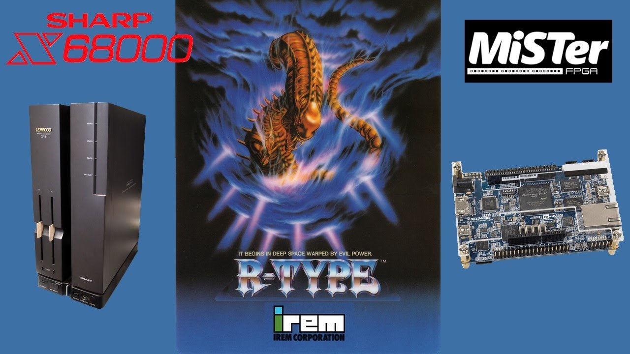 RType [X68000 BETA MiSTer FPGA] YouTube