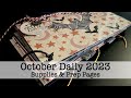 October Daily 2023 Prep Pages &amp; Supplies